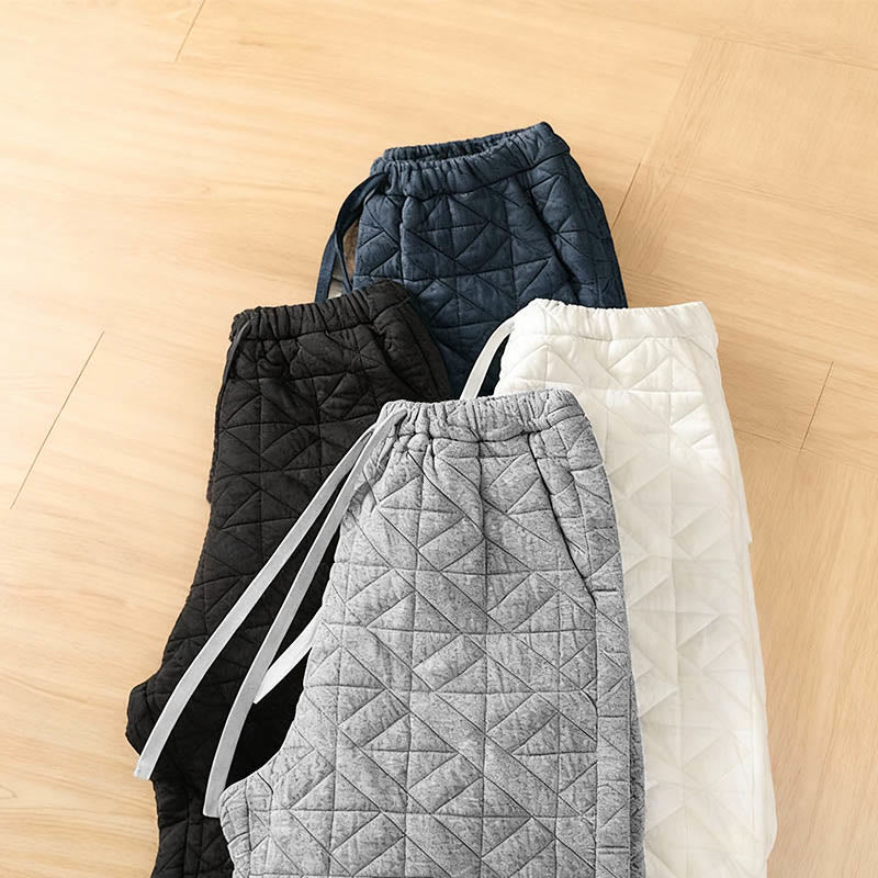 Damskie spodnie termiczne z szerokimi nogawkami i kieszeniami, w jednolitym kolorze, z kolekcji Buddha Stones - image 17