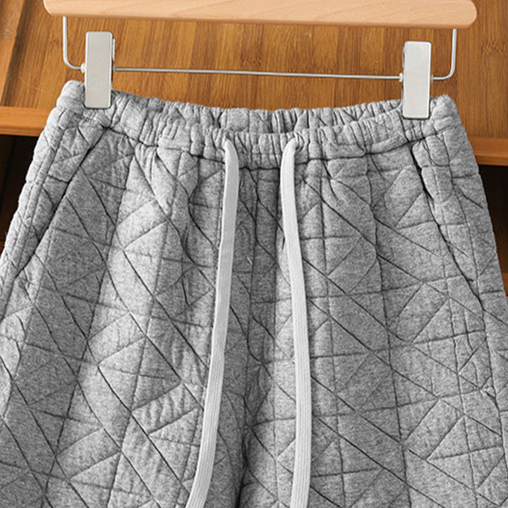 Damskie spodnie termiczne z szerokimi nogawkami i kieszeniami, w jednolitym kolorze, z kolekcji Buddha Stones - image 11