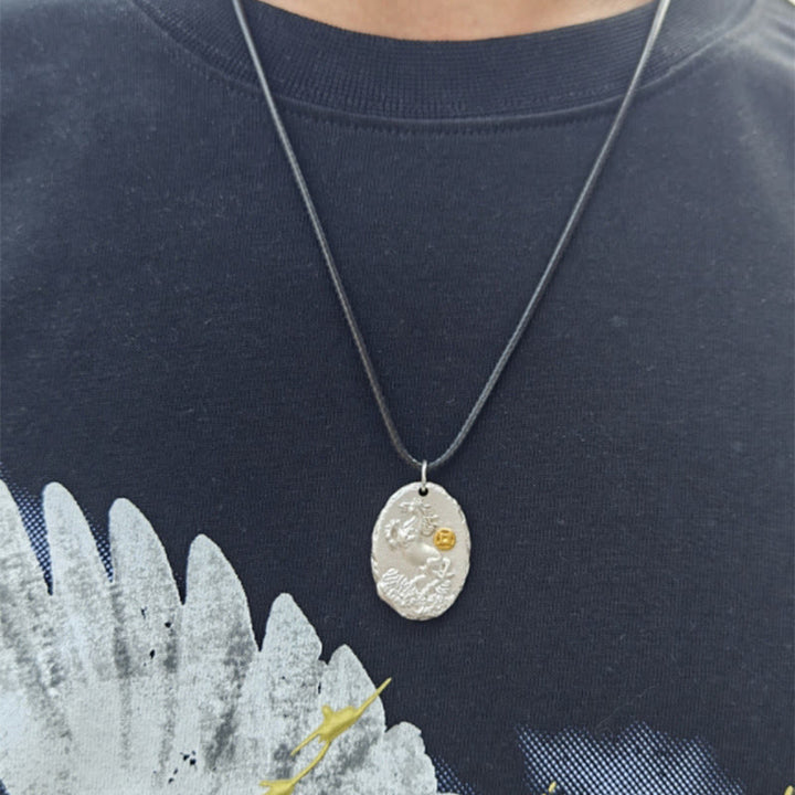 Buddha Stones 999 Srebro Sterling Rok Konia 925 Łańcuszek Naszyjnik Wisiorek Dobrobyt Srebro Sterling - image 4