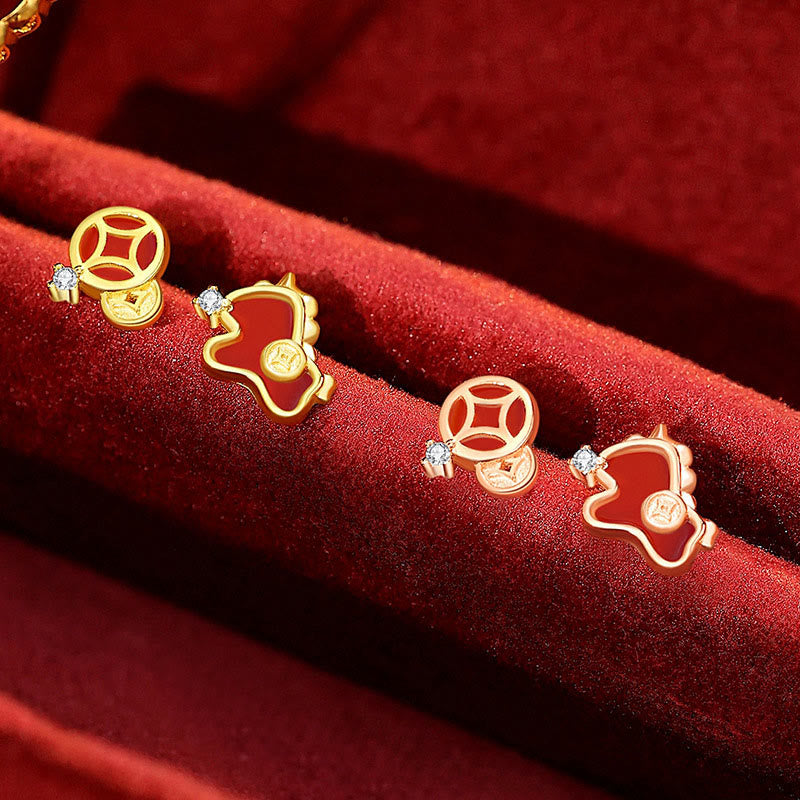 Bransoletka z Buddha Stones ze srebra próby 925, Rok Konia, czerwony sznurek, moneta z czerwonego agatu, przynosząca szczęście - image 22