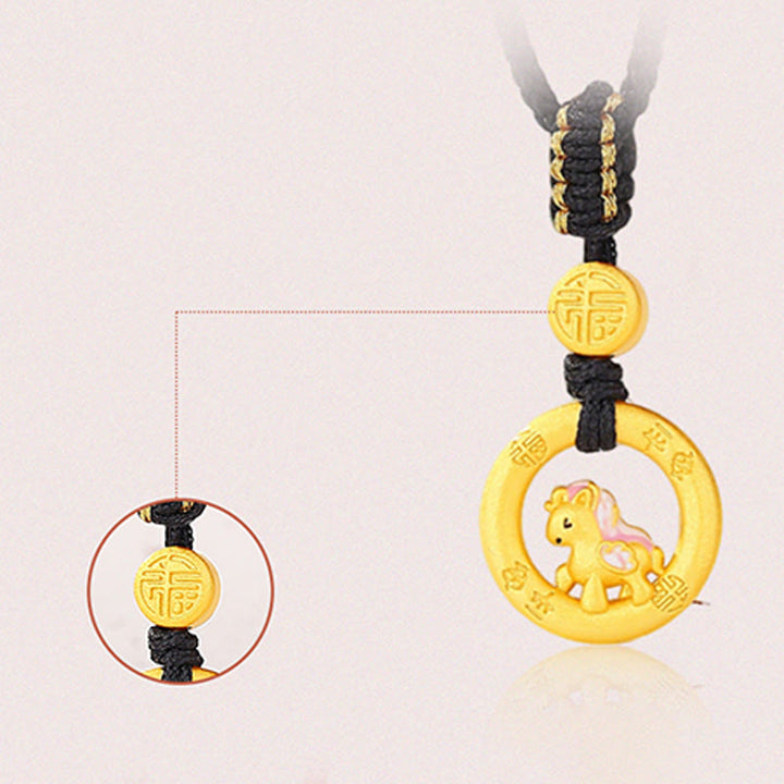 Bransoletka dla pary z zapięciem Peace Buckle Balance String z Buddha Stones ze srebra próby 925 i roku konia - image 15