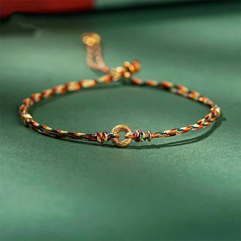 Bransoletka z Buddha Stones, ręcznie robiona, wielokolorowa, dla dzieci i dorosłych, z klamrą pokoju - image 0