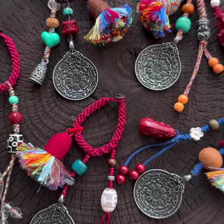 Buddha Stones, Chiński Zodiak, Dziewięć Pałaców, Osiem Diagramów, Budda Dzi Koralik, Brelok Spokoju - image 6