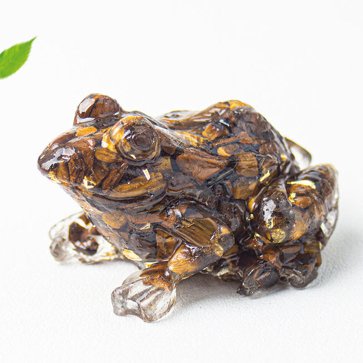 Kryształowe Buddha Stones z żywicy kroplowej, mała żaba, dekoracja namiętności - image 26