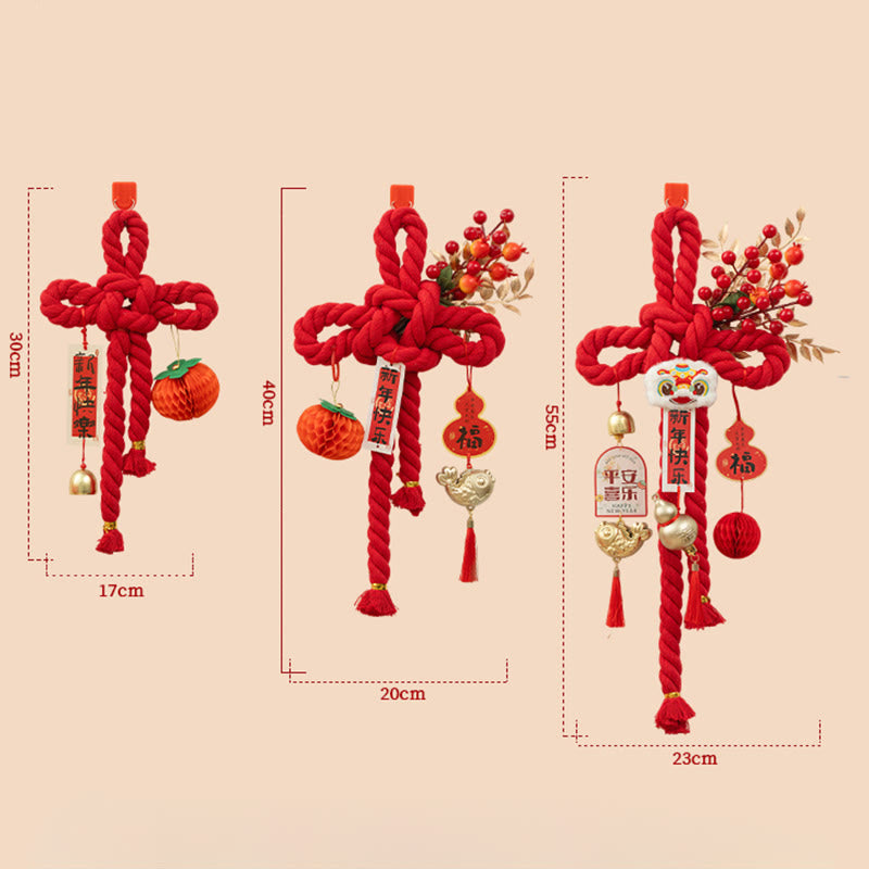 Buddha Stones Rok Konia Tańczący Lew Fu Znak Chiński Węzeł Dekoracja Fortuny - image 20