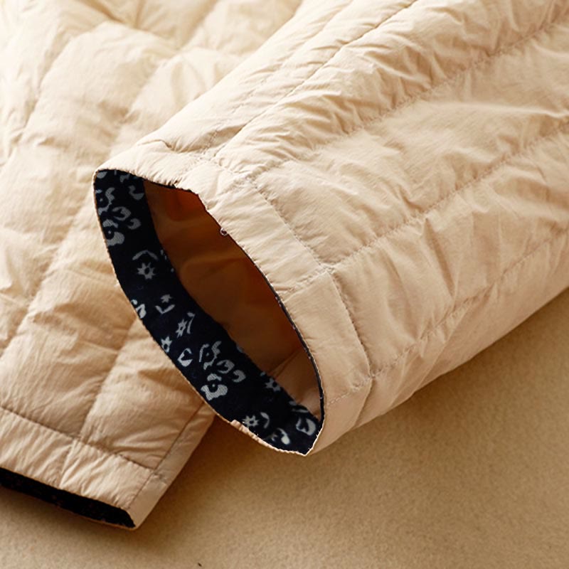 Damskie zimowe spodnie termiczne z bawełny z kieszeniami i patchworkiem Buddha Stones - image 6