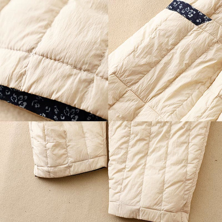 Damskie zimowe spodnie termiczne z bawełny z kieszeniami i patchworkiem Buddha Stones - image 7