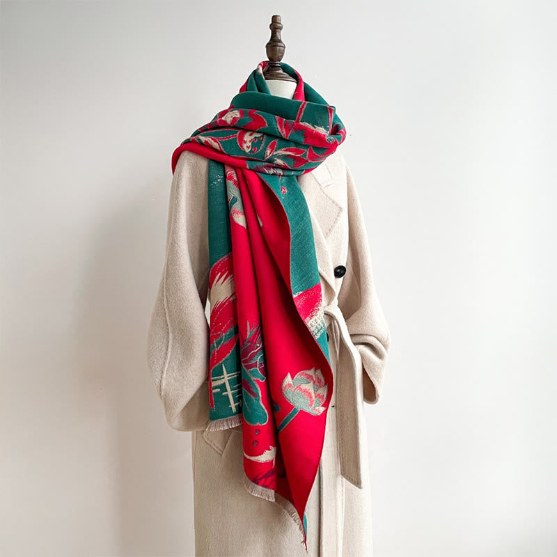 Buddha Stones, jesienne, lotos, ryba koi, ważka, przytulny szalik - image 4