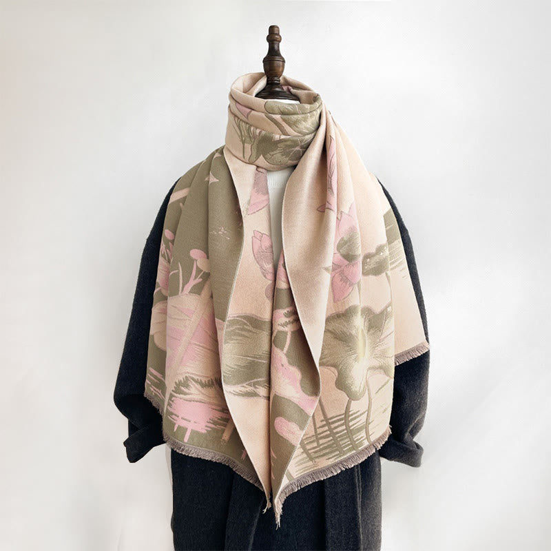 Buddha Stones, jesienne, lotos, ryba koi, ważka, przytulny szalik - image 13