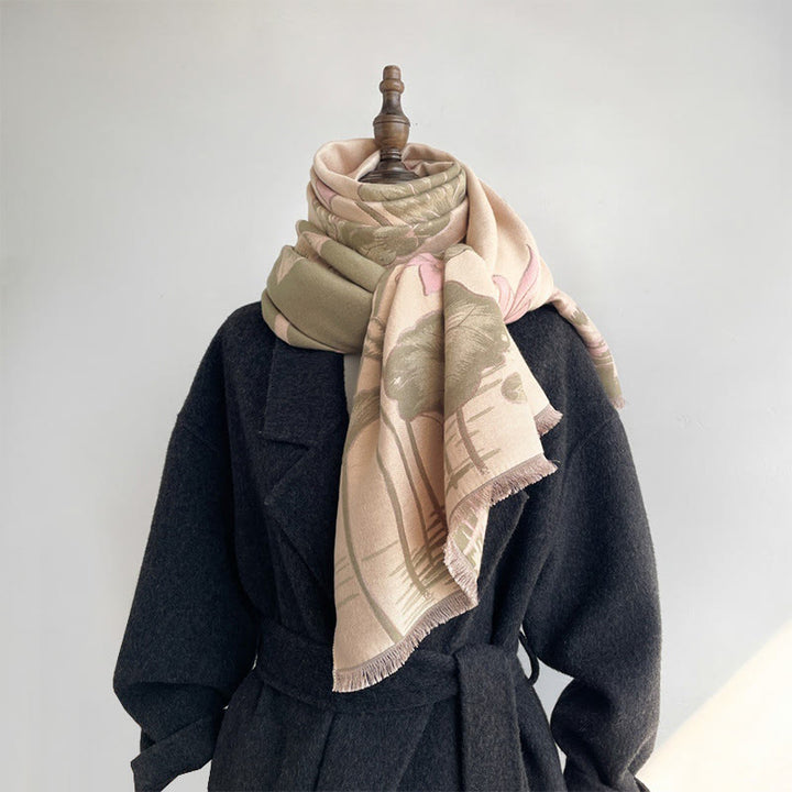 Buddha Stones, jesienne, lotos, ryba koi, ważka, przytulny szalik - image 14