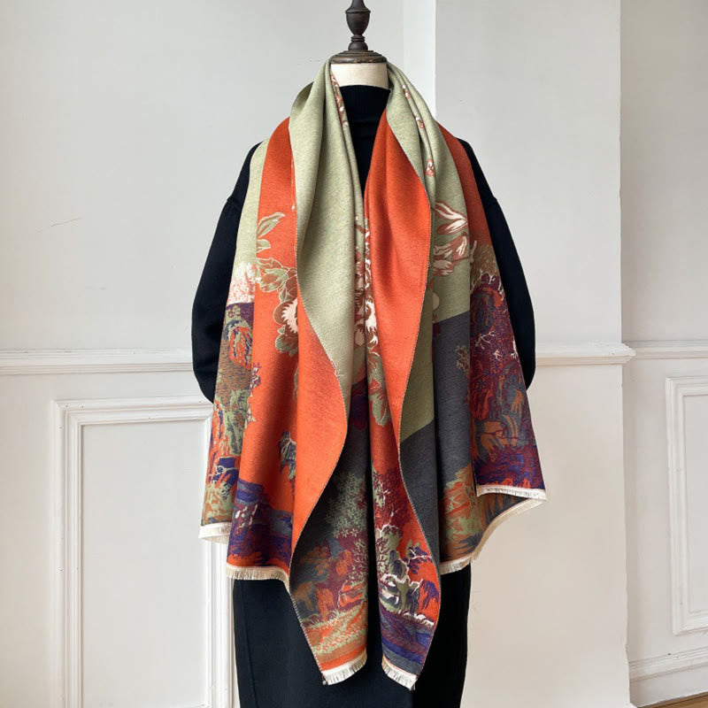 Buddha Stones, jesienne kwiaty, drzewa, pawilon, przytulny szalik - image 7