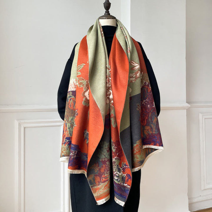 Buddha Stones, jesienne kwiaty, drzewa, pawilon, przytulny szalik - image 7