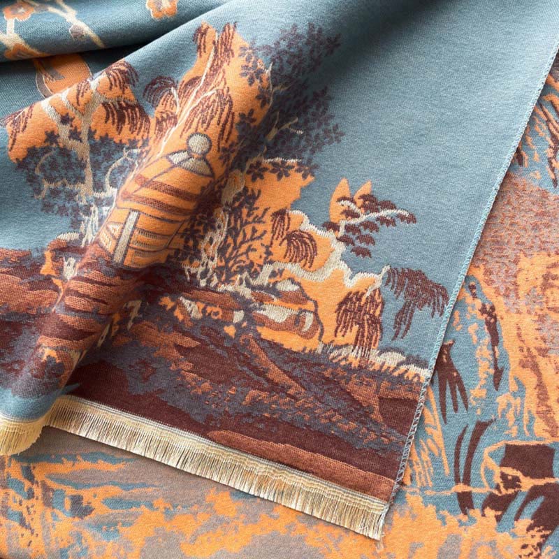 Buddha Stones, jesienne kwiaty, drzewa, pawilon, przytulny szalik - image 12