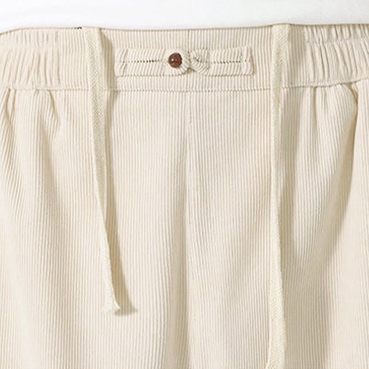 Spodnie haremowe męskie z kieszeniami i sztruksowymi, jednolitymi kolorami i Buddha Stones - image 16