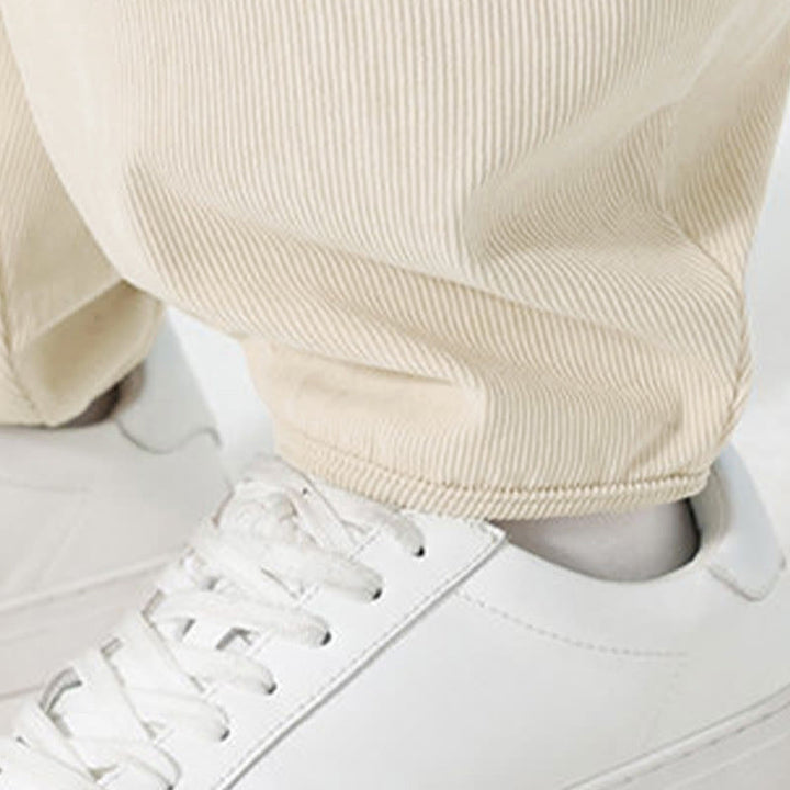 Spodnie haremowe męskie z kieszeniami i sztruksowymi, jednolitymi kolorami i Buddha Stones - image 18