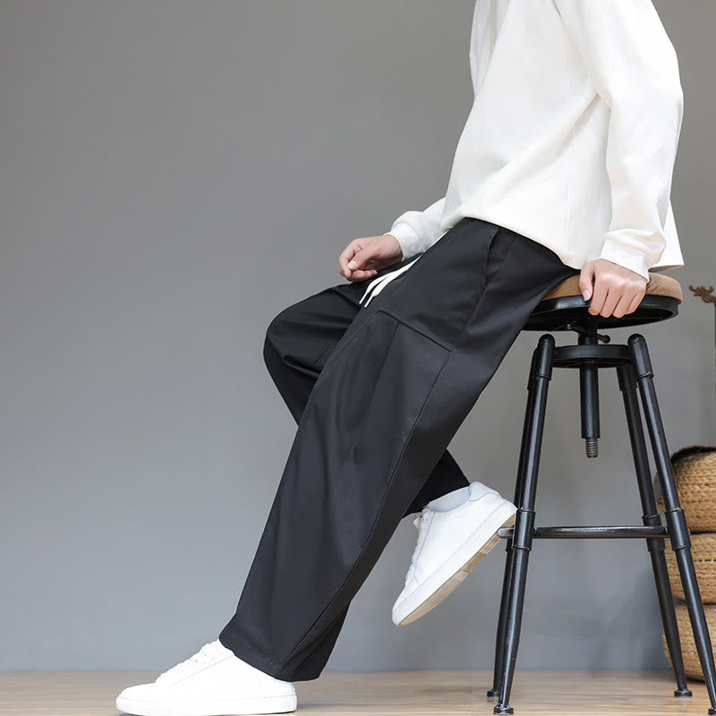 Męskie spodnie haremowe z skróconymi nogawkami i kieszeniami, z bawełny w kolorze naturalnym i Buddha Stones - image 29