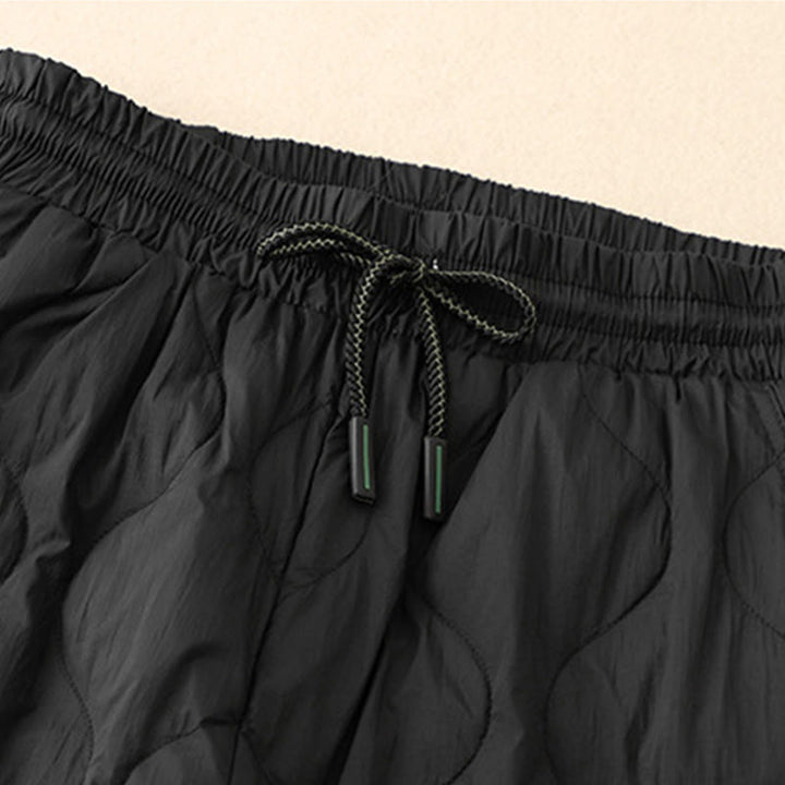 Buddha Stones Zimowe Zakrzywione Linie Ciepłe Damskie Spodnie Do Kostki Z Kieszeniami - image 9