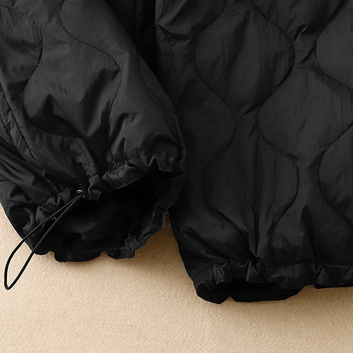 Buddha Stones Zimowe Zakrzywione Linie Ciepłe Damskie Spodnie Do Kostki Z Kieszeniami - image 11