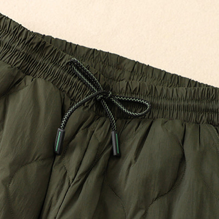 Buddha Stones Zimowe Zakrzywione Linie Ciepłe Damskie Spodnie Do Kostki Z Kieszeniami - image 14