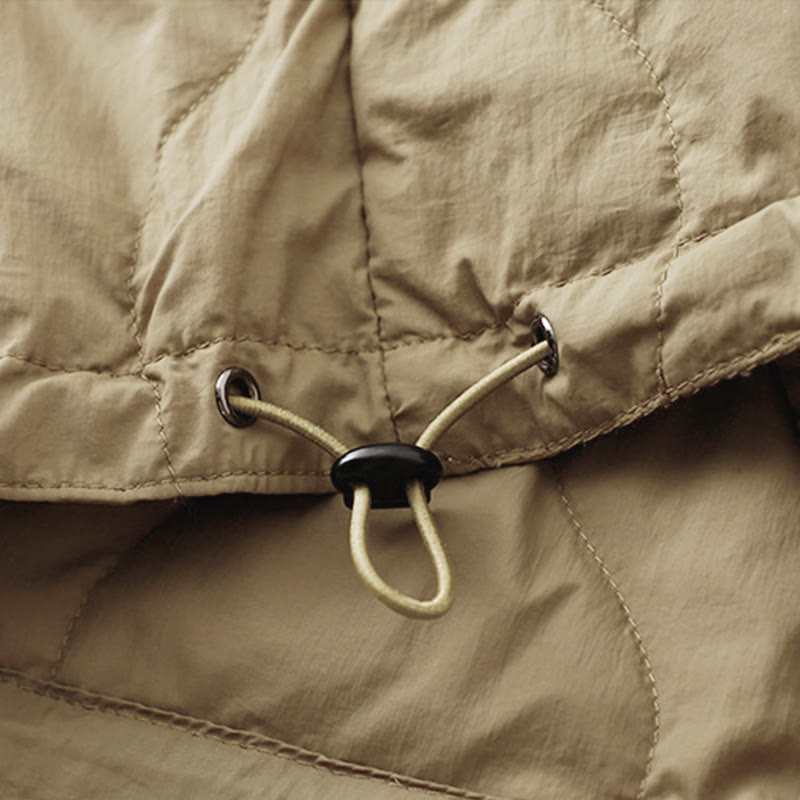 Buddha Stones Zimowe Zakrzywione Linie Ciepłe Damskie Spodnie Do Kostki Z Kieszeniami - image 5