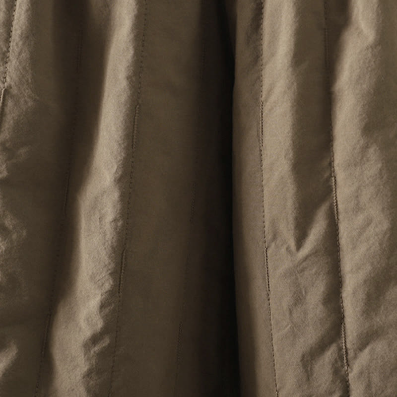 Spodnie harem damskie z kieszeniami i bawełnianą podszewką z polaru z motywem Buddha Stones w proste linie i paski - image 3