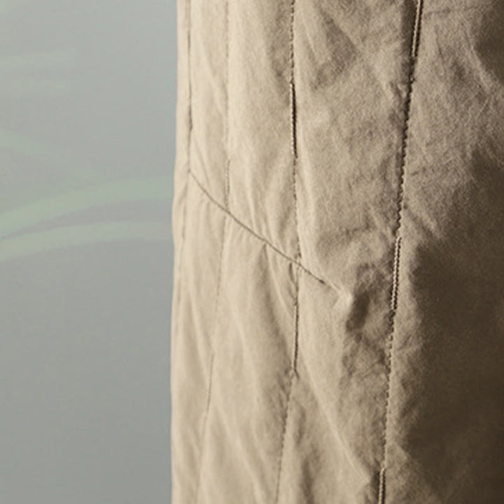 Spodnie harem damskie z kieszeniami i bawełnianą podszewką z polaru z motywem Buddha Stones w proste linie i paski - image 4