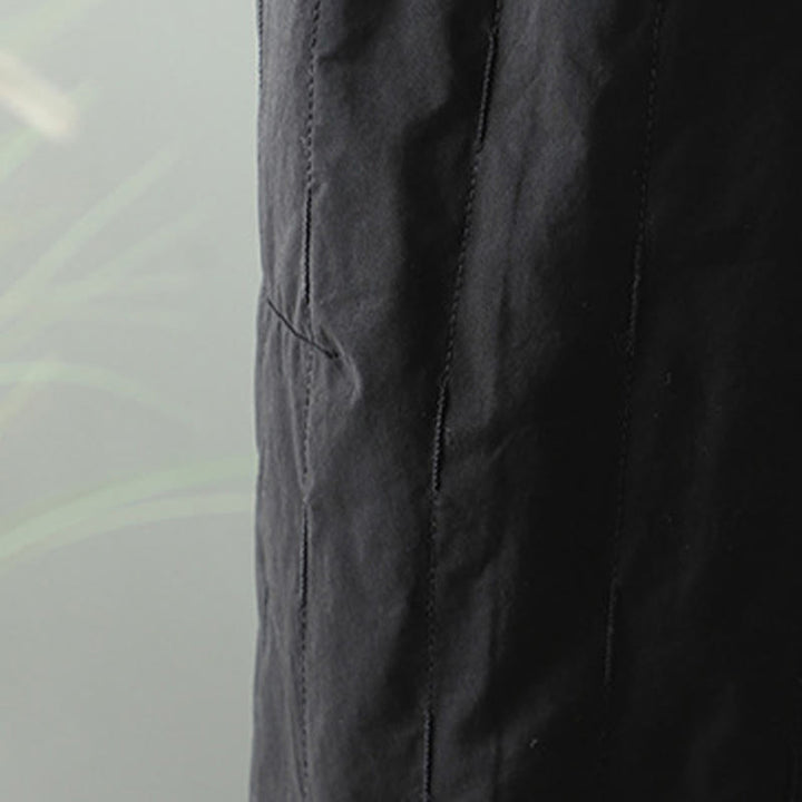 Spodnie harem damskie z kieszeniami i bawełnianą podszewką z polaru z motywem Buddha Stones w proste linie i paski - image 9