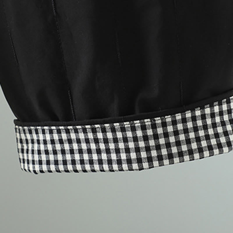 Spodnie harem damskie z bawełny z kieszeniami i prostymi liniami w paski z Buddha Stones - image 11