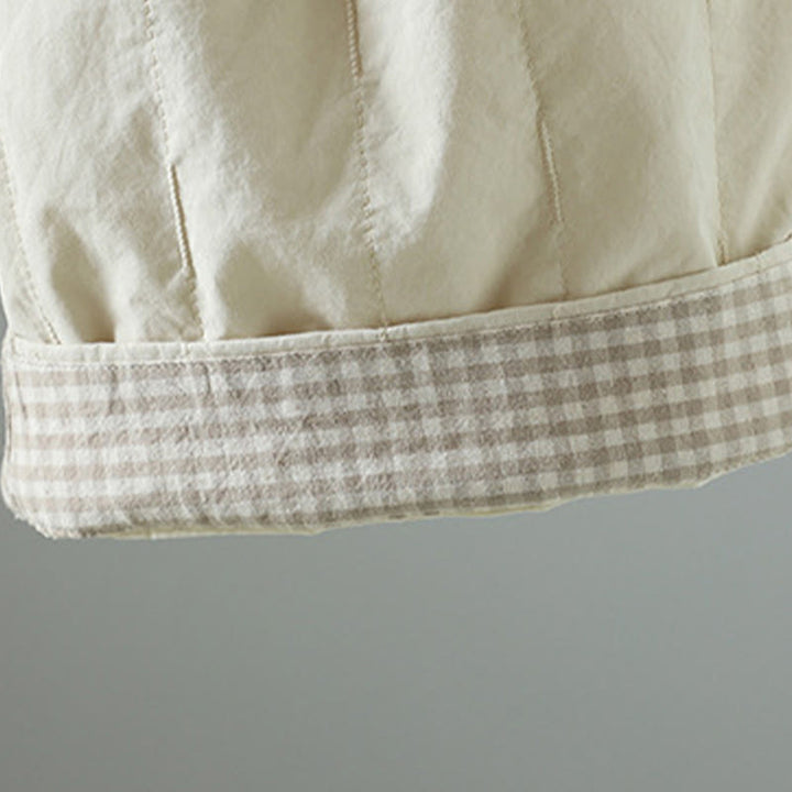 Spodnie harem damskie z kieszeniami i bawełnianą podszewką z polaru z motywem Buddha Stones w proste linie i paski - image 21