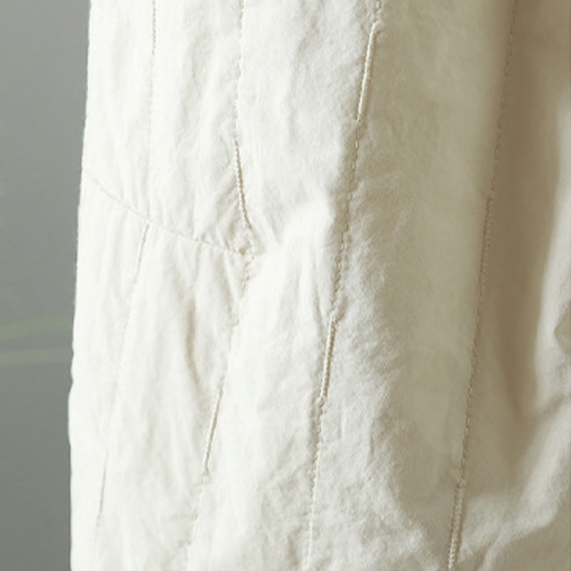 Spodnie harem damskie z kieszeniami i bawełnianą podszewką z polaru z motywem Buddha Stones w proste linie i paski - image 19