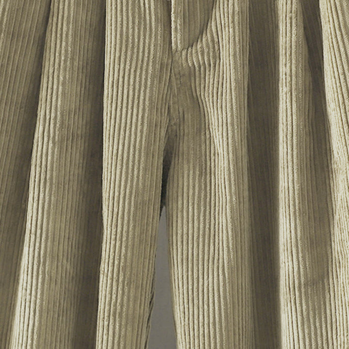 Buddha Stones zimowe spodnie haremowe z gładkiego sztruksu bawełnianego z wysokim stanem i podszewką z polaru z kieszeniami - image 22