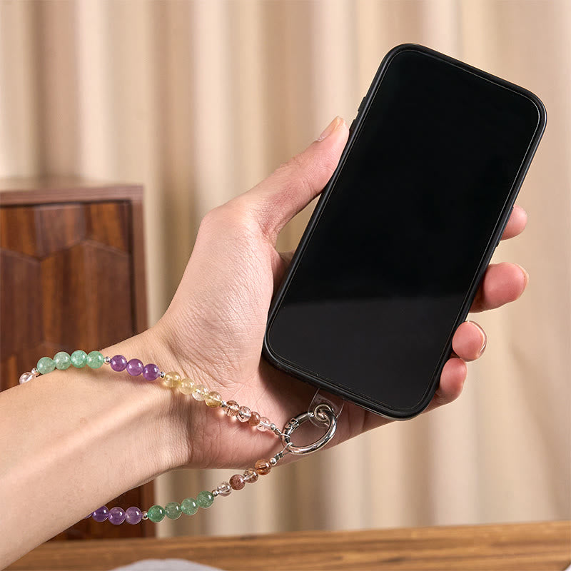 Buddha Stones Fu Charakter Urok Super Siedem Kryształów Wzrost Brelok Telefon Wiszący Dekoracja - image 4