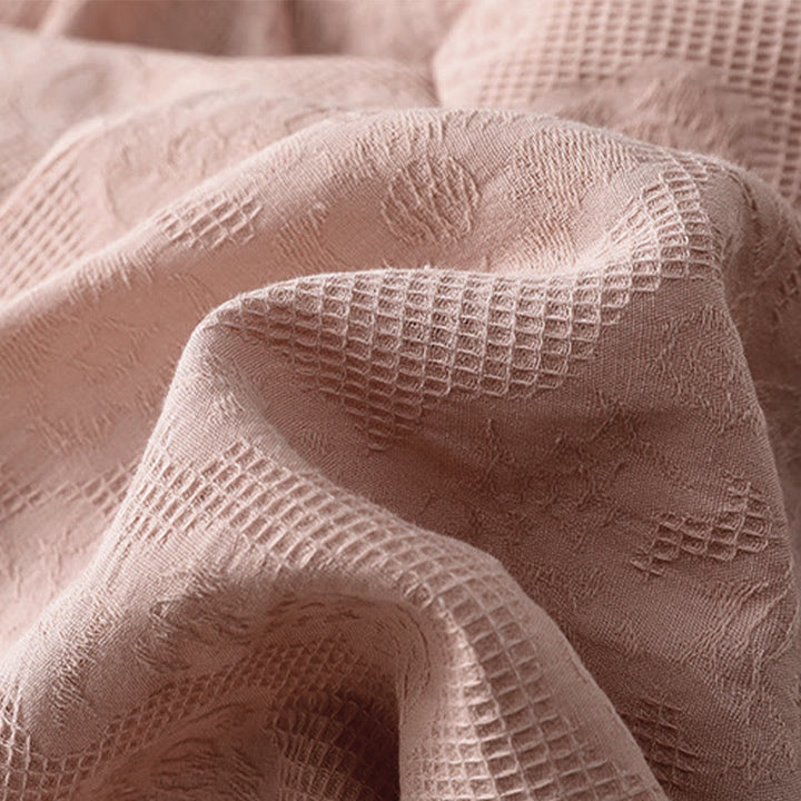 Koszula damska z długim rękawem z bawełny z nadrukiem "Buddha Stones" w nieregularnym dole i plisami - image 20