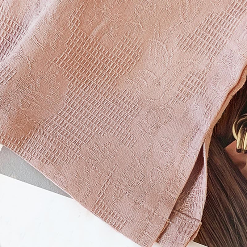 Koszula damska z długim rękawem z bawełny Buddha Stones Commute Jacquard z chińskimi guzikami żabowymi i stójką - image 28