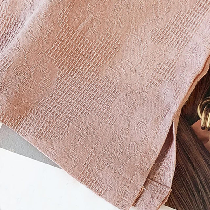 Koszula damska z długim rękawem z bawełny Buddha Stones Commute Jacquard z chińskimi guzikami żabowymi i stójką - image 28