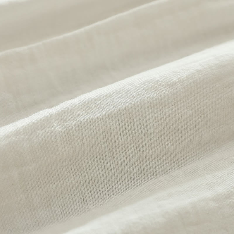 Koszula damska z długim rękawem z bawełny z kolorowymi kwiatowymi guzikami i Buddha Stones - image 13