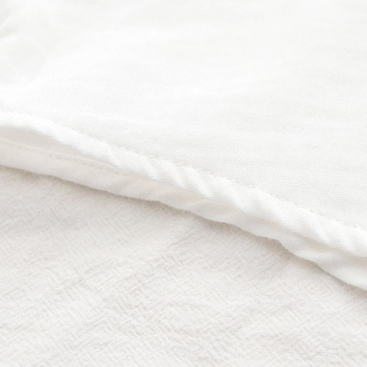 Koszula damska z długim rękawem z bawełny "Buddha Stones Fall White Green Grass Buttons" - image 12