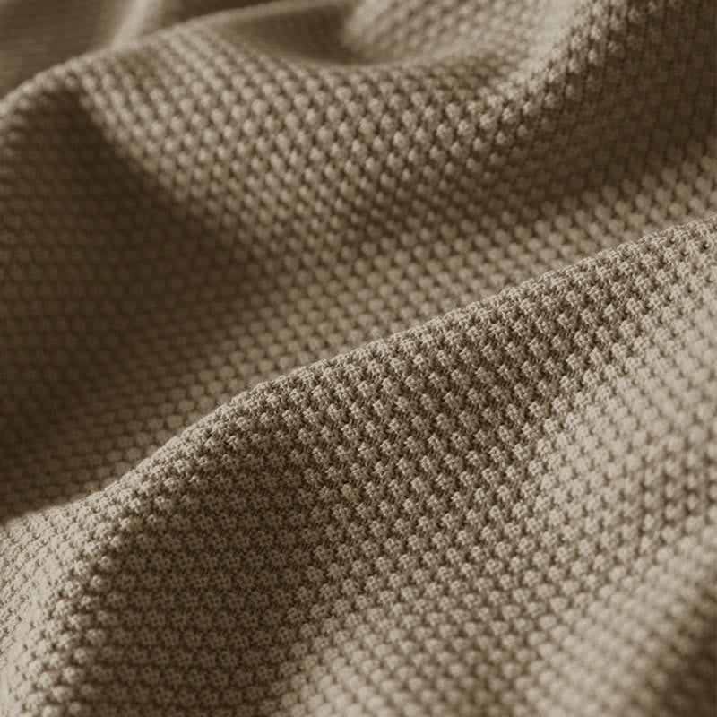 Sweter damski z długim rękawem i dzianiny z bawełny z długimi, kolorowymi guzikami i dekoltem w serek z Buddha Stones - image 6