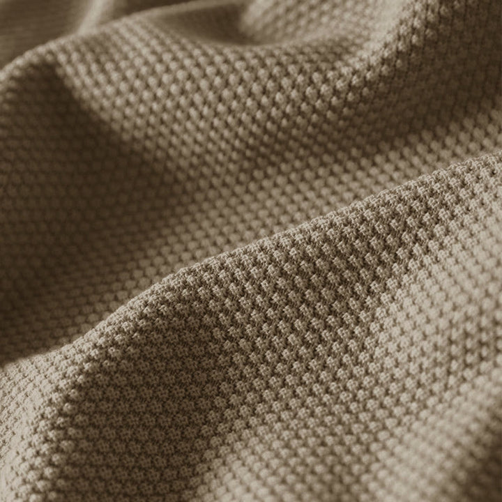 Sweter damski z długim rękawem i dzianiny z bawełny z długimi, kolorowymi guzikami i dekoltem w serek z Buddha Stones - image 6