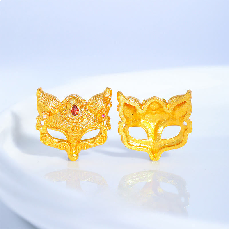 Bransoletka szczęścia z zawieszką dzwonka lisa z Buddha Stones w kształcie postaci Fu, z plecionego, fioletowego sznurka - image 4