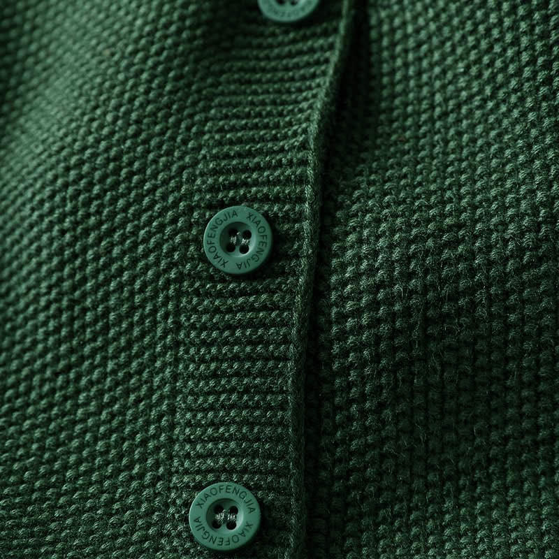 Kamizelka damska bez rękawów z dzianiny bawełnianej z haftowanymi guzikami w kształcie Buddha Stones i drzewa królika - image 9