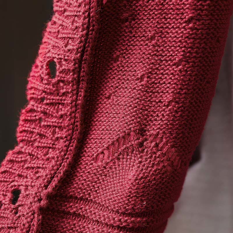 Sweter kardigan z długim rękawem i kieszeniami z dzianiny Buddha Stones Fall Lace Buttons Cotton - image 10