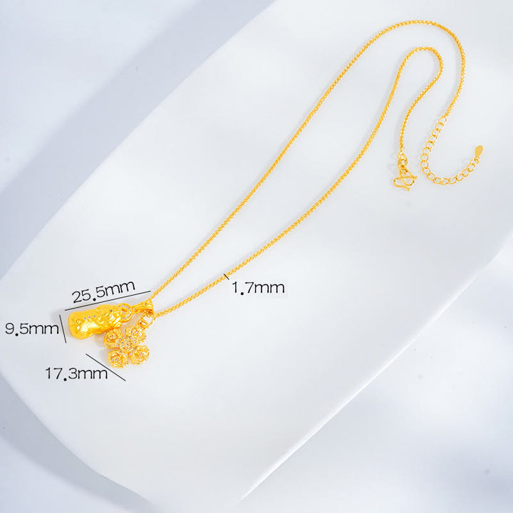 Naszyjnik z wisiorkiem z Buddha Stones , krzyża PiXiu Dorje Vajra z miedzi, łańcuszka bogactwa i dobrobytu - Pixiu i Vajra - image 1