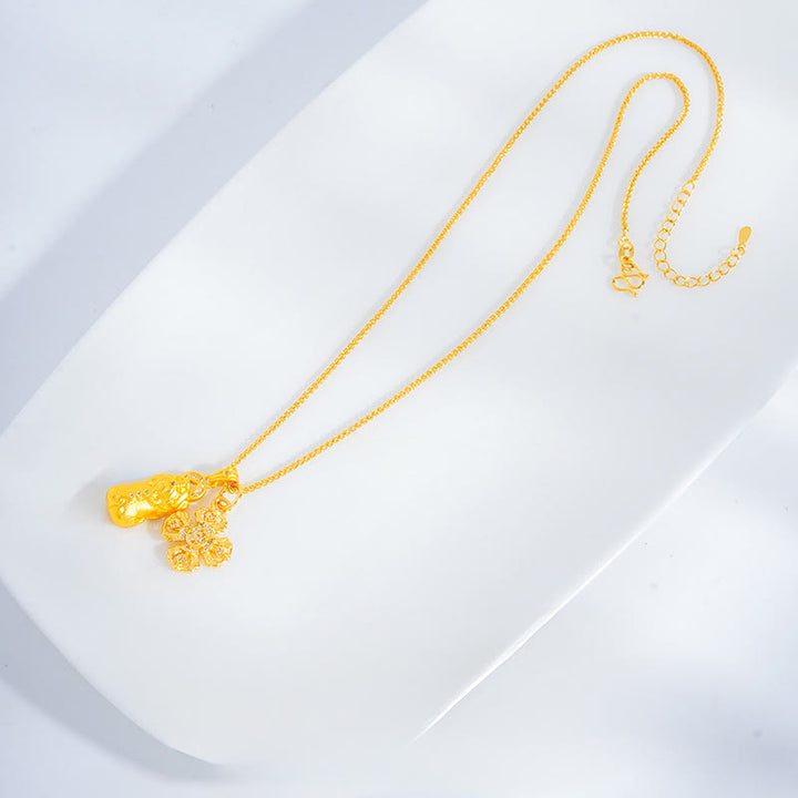 Naszyjnik z wisiorkiem z Buddha Stones , krzyża PiXiu Dorje Vajra z miedzi, łańcuszka bogactwa i dobrobytu - image 2