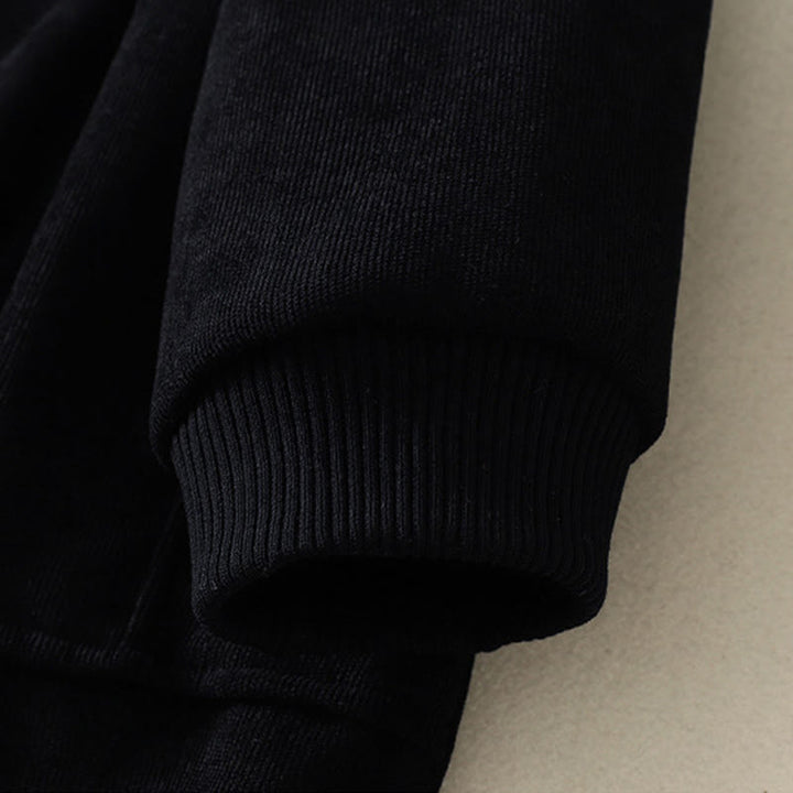 Sukienka midi damska z długim rękawem i kieszeniami, zimowa, bawełniana, z wysokim kołnierzem i Buddha Stones - image 23