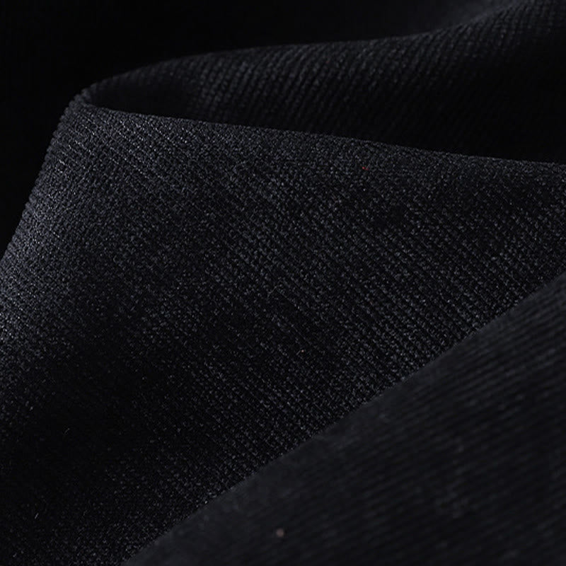 Sukienka midi damska z długim rękawem i kieszeniami, zimowa, bawełniana, z wysokim kołnierzem i Buddha Stones - image 25