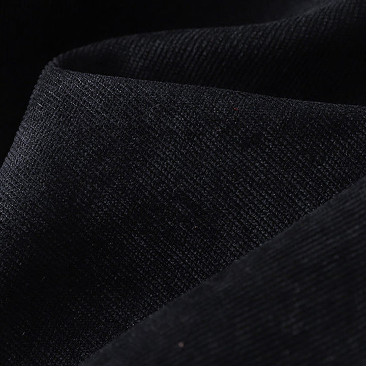 Sukienka midi damska z długim rękawem i kieszeniami, zimowa, bawełniana, z wysokim kołnierzem i Buddha Stones - image 25