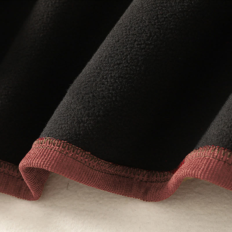 Sukienka midi damska z długim rękawem i kieszeniami, zimowa, bawełniana, z wysokim kołnierzem i Buddha Stones - image 13