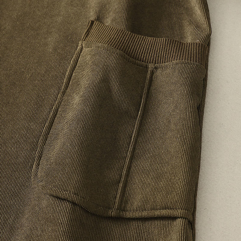 Sukienka midi damska z długim rękawem i kieszeniami, zimowa, bawełniana, z wysokim kołnierzem i Buddha Stones - image 18