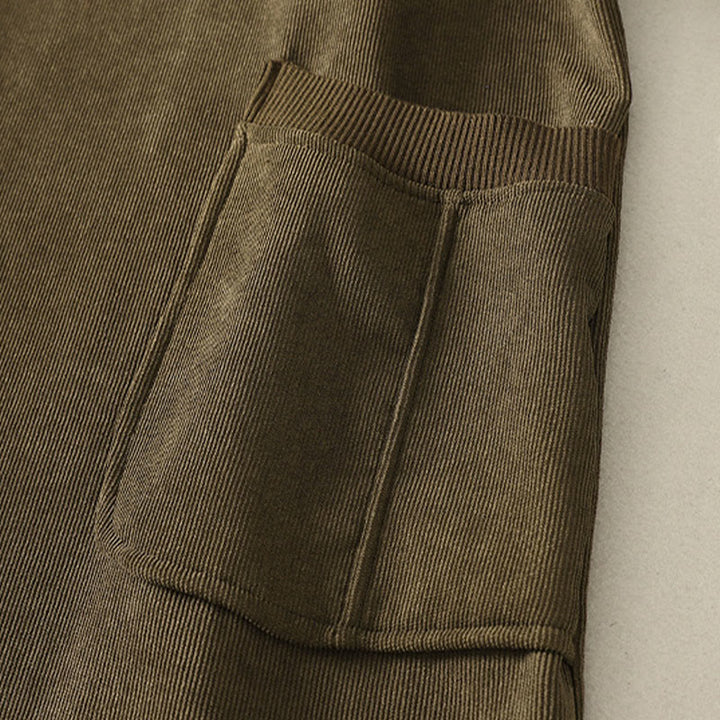 Sukienka midi damska z długim rękawem i kieszeniami, zimowa, bawełniana, z wysokim kołnierzem i Buddha Stones - image 18